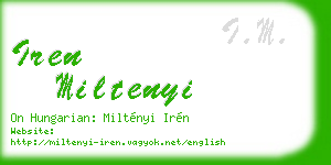 iren miltenyi business card