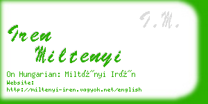 iren miltenyi business card